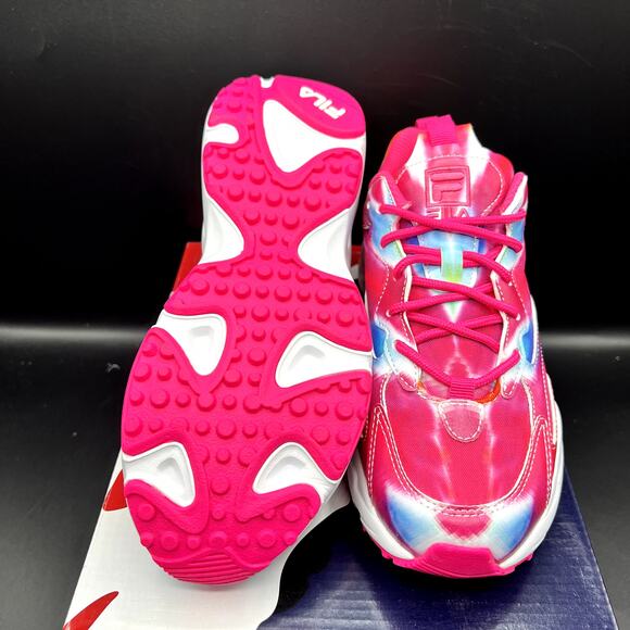 NEW Fila Ray Tracer Women’s Sneakers Pink Multi Size 7.5 5RM01666-785 - Picture 6 of 10